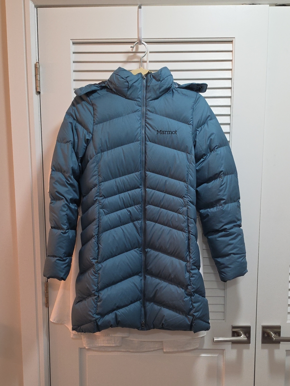 Marmot Women's Long Puffer Jacket - Steel Blue